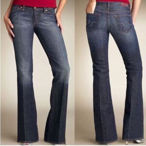 AG Adriano Goldschmied The Club Flare Jeans Wide Leg Size 30R Blue